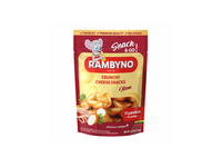 Lydytas rūkytas sūrio užkandis RAMBYNO su kumpiu, 45%, 75g