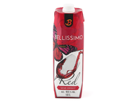 Raudonasis pusiau saldus vynas BELLISSIMO, 1l
