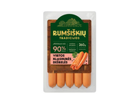 Virtos klasikinės dešrelės RUMŠIŠKIŲ TRADICIJOS, aukščiausia rūšis, 260 g