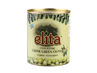 Alyvuogės ELITA žaliosios, be kauliukų, L dydis, 850 g/ 400 g