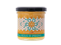ŠERKŠNO medus su imbieru, 200 g
