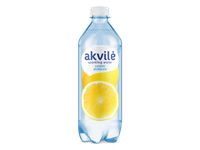 Stalo vanduo AKVILĖ, su citrinos aromatu, gazuotas, 0,6 l