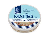 Mažai sūdyti silkių filė gabaliukai aliejuje ZIGMAS MATES, 210 g