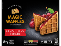Šaldyti BELGIŠKI vafliai su vyšnių įdaru, 4 x 80 g, 320 g