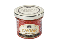 Laukinių King lašišų ikrai SUDRABLINIS Premium, 100 g