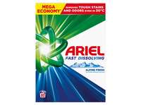 Skalbimo milteliai ARIEL Alpine Fresh, 80 skalb., 4,4 kg.