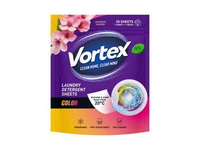 Skalbimo lapeliai VORTEX Laundry Detergent Sheets Color, 20 vnt.