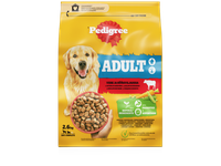 Sausas šunų pašaras PEDIGREE, su jautiena ir daržovėmis, 2.6 kg