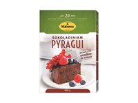 Milt. mišinys MALSENA šokoladiniam pyragui su glazūra kepti, 460 g