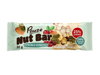 Riešutų batonėlis PAUZE su spang. ir moliūgų sėklomis, 30 g