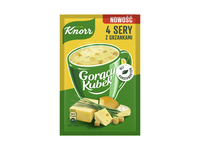 Tiršta sriuba su skrebučiais KNORR, keturių sūrių skonio, 17 g