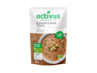 Ekologiška trinta pievagrybių sriuba ACTIVUS, plast. maišelyje, 400g, LT-EKO-001