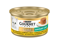 Konservuotas kačių ėdalas GOURMET GOLD su vištiena, 85 g