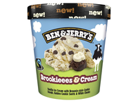Valg. vanil. ledai B&J BROOKIES, 465ml/388g