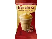 Kiaušinių skonio valgomieji ledai su rome mirkytomis razinomis KLASIKA, 120 ml