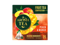Vaisinė arbata AROMA TEA PEACH & MANGO, 20 vnt.