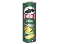 Traškučiai PRINGLES, sūrio ir svogūnų skonio, 165 g