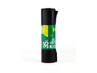 Šiukšlių maišai, SORTEX, 35 l, 30 mk, užrišami, juodi, 15 vnt.