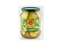 Agurkai marinuoti, pjaustyti MAMOS KONSERVAI, 660 g