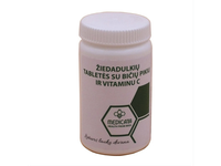 ŽIEDADULKIŲ TABLETĖS SU BIČIŲ PIKIU IR VITAMINU C, 20 tablečių