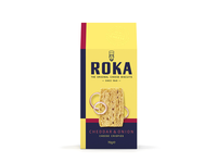 Sūrio trapučiai ROKA Cheddar, su svogūnais, 70 g