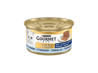Konserv. kačių ėdalas GOURMET GOLD tuno putėsiai, 85 g
