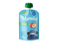 Ekol. MAMUKO obuolių tyrelė, 4 mėn, 100 g