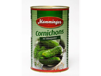 Marinuoti kornišonai MAMMINGER, 4kg / 2,2 kg