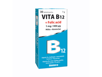 VITA B12 1 mg + folio rūgštis 400 mcg N30