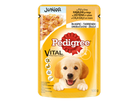 Konservuotas šunų ėdalas su vištiena PEDIGREE JUNIOR, 100 g