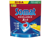 Indaplovių kapsulės SOMAT Lemon 3 in 1, 70 vnt.