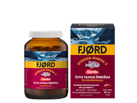 FJORD STRONG OMEGA-3 Cardio žuvų taukai širdžiai su biologiškai aktyviais polifenoliais, N60