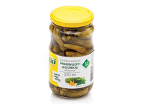 Marinuoti agurkai saldžiarūgšiai IKI 2-5 cm, 340 g