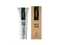 WOOM HERBAL+, natūrali augalinė dantų pasta su kanapių aliejumi, 75 ml