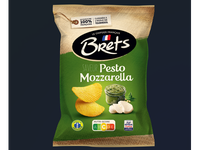 Bulvių traškučiai BRETS, pesto ir mocarelos sūrio skonio, 125 g